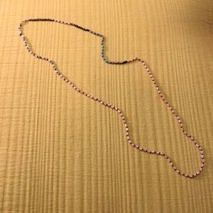 Beaded long necklace